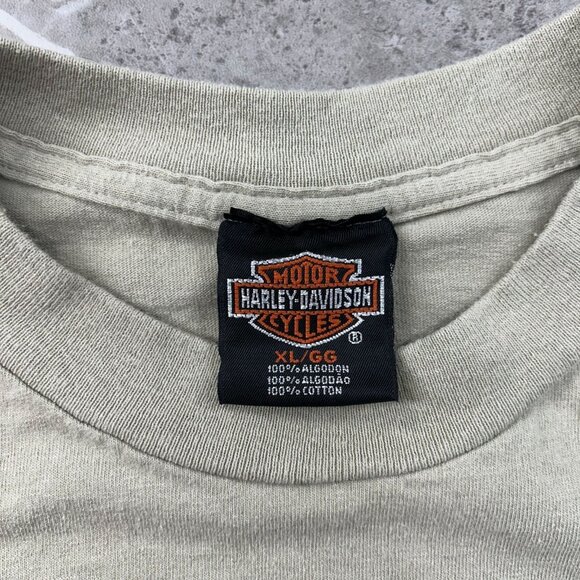 90s Vintage Harley Davidson Graphic Tee Mens XL Cancun Short Sleeve Goodbye - Picture 8 of 9